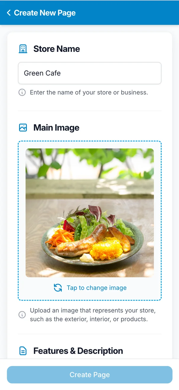 Step 1: Tell us about your business