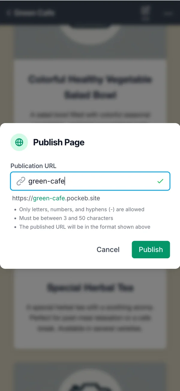 Step 4: Choose your public URL